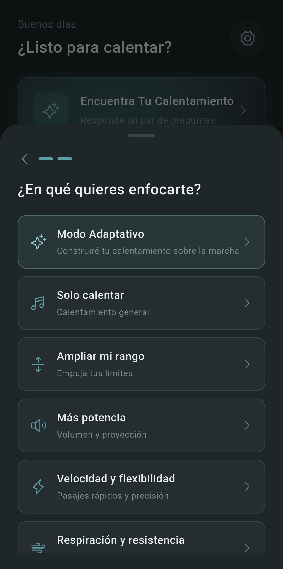 Encuentra Mi Calentamiento