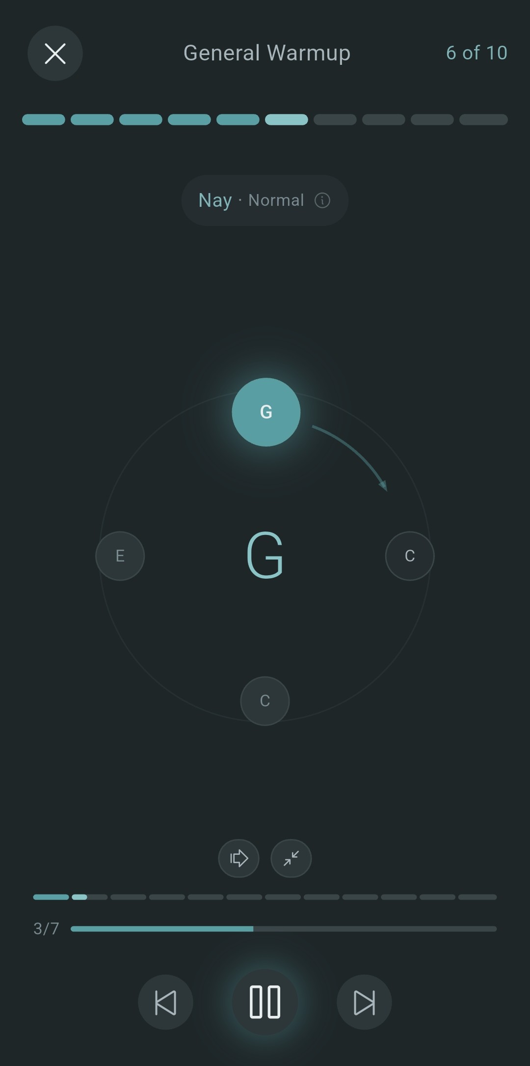 Reproduccion de escala