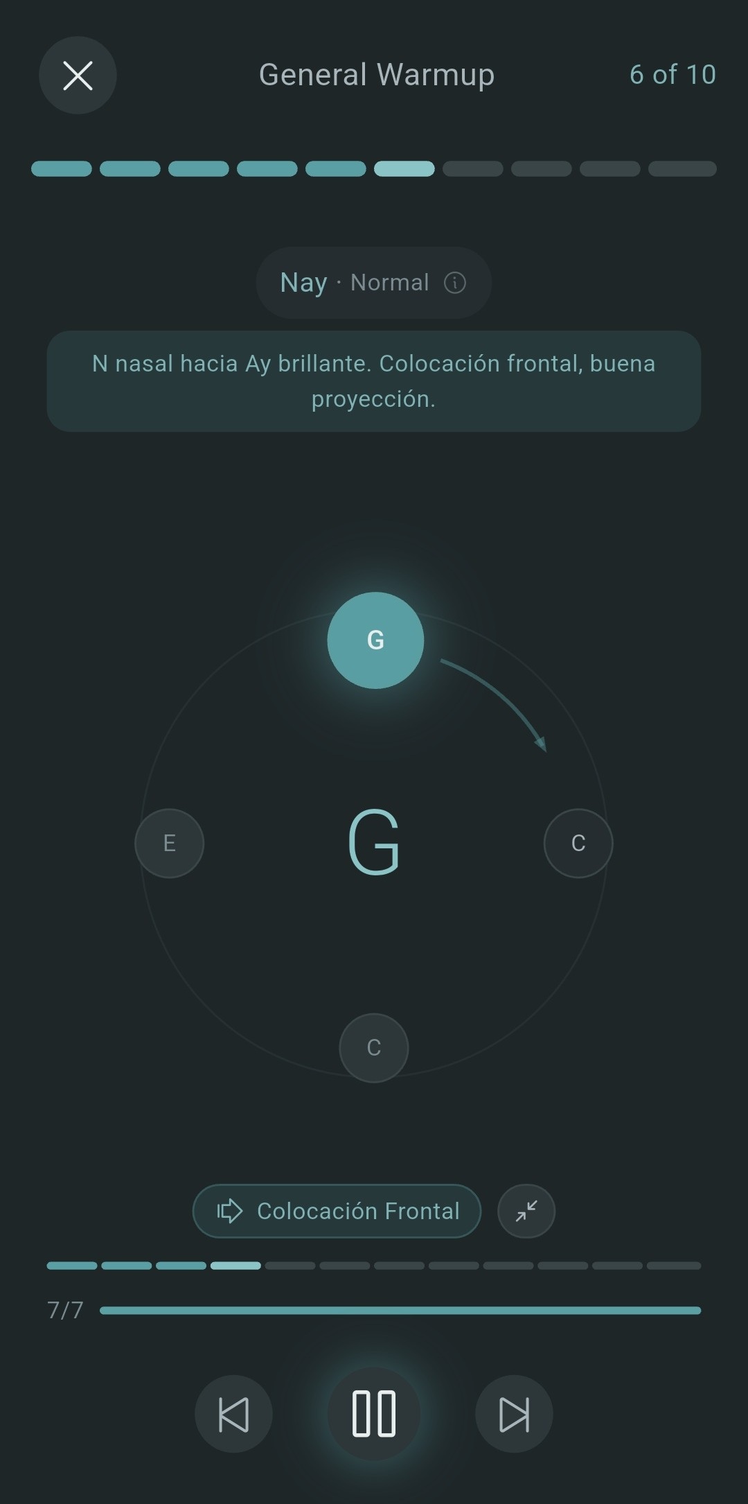 Reproduccion con notas