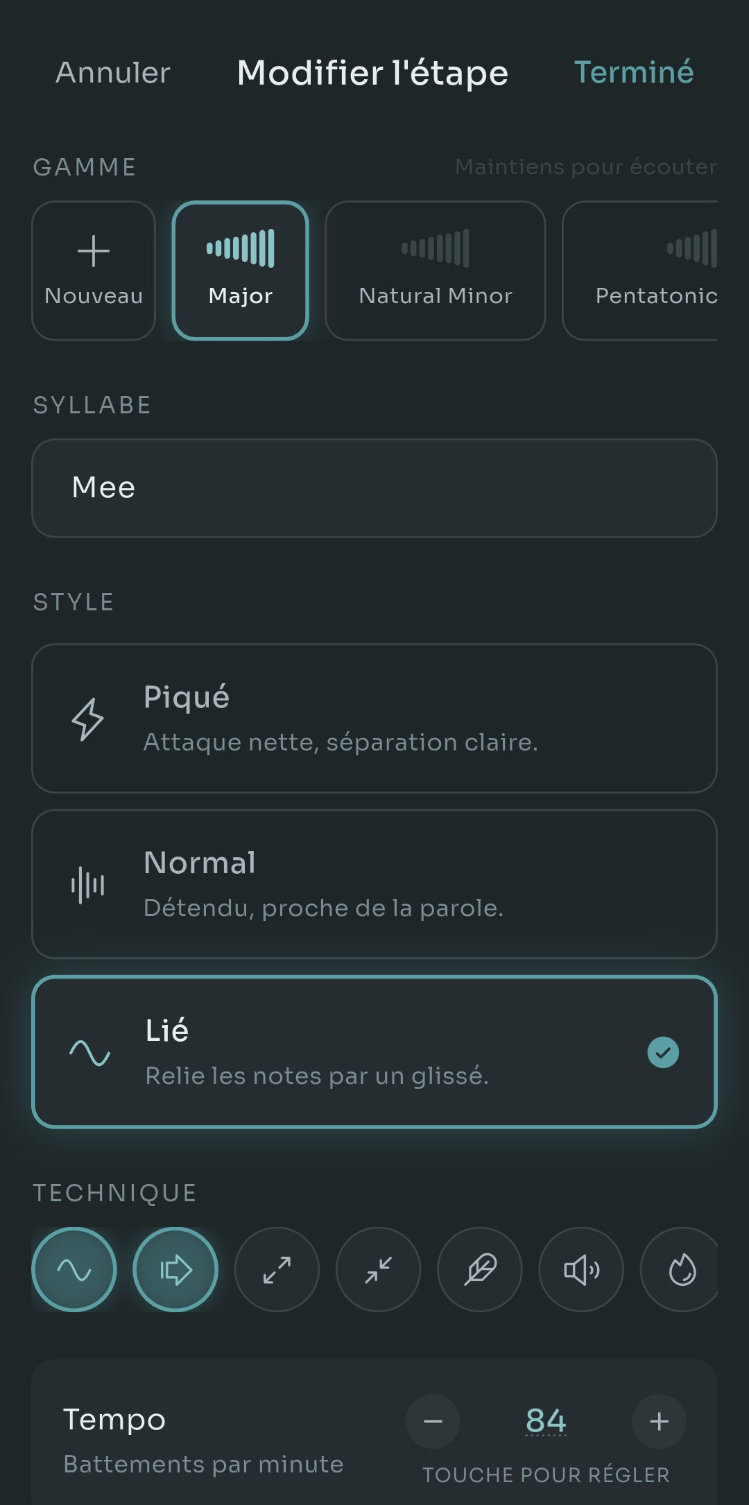 Ajouter une étape de routine