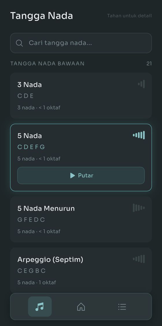 Daftar tangga nada