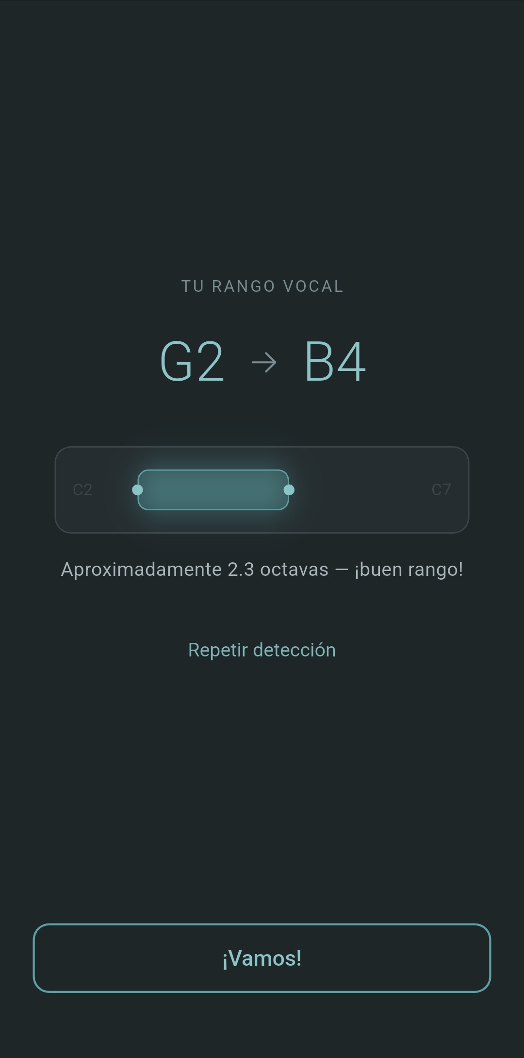Range detected result